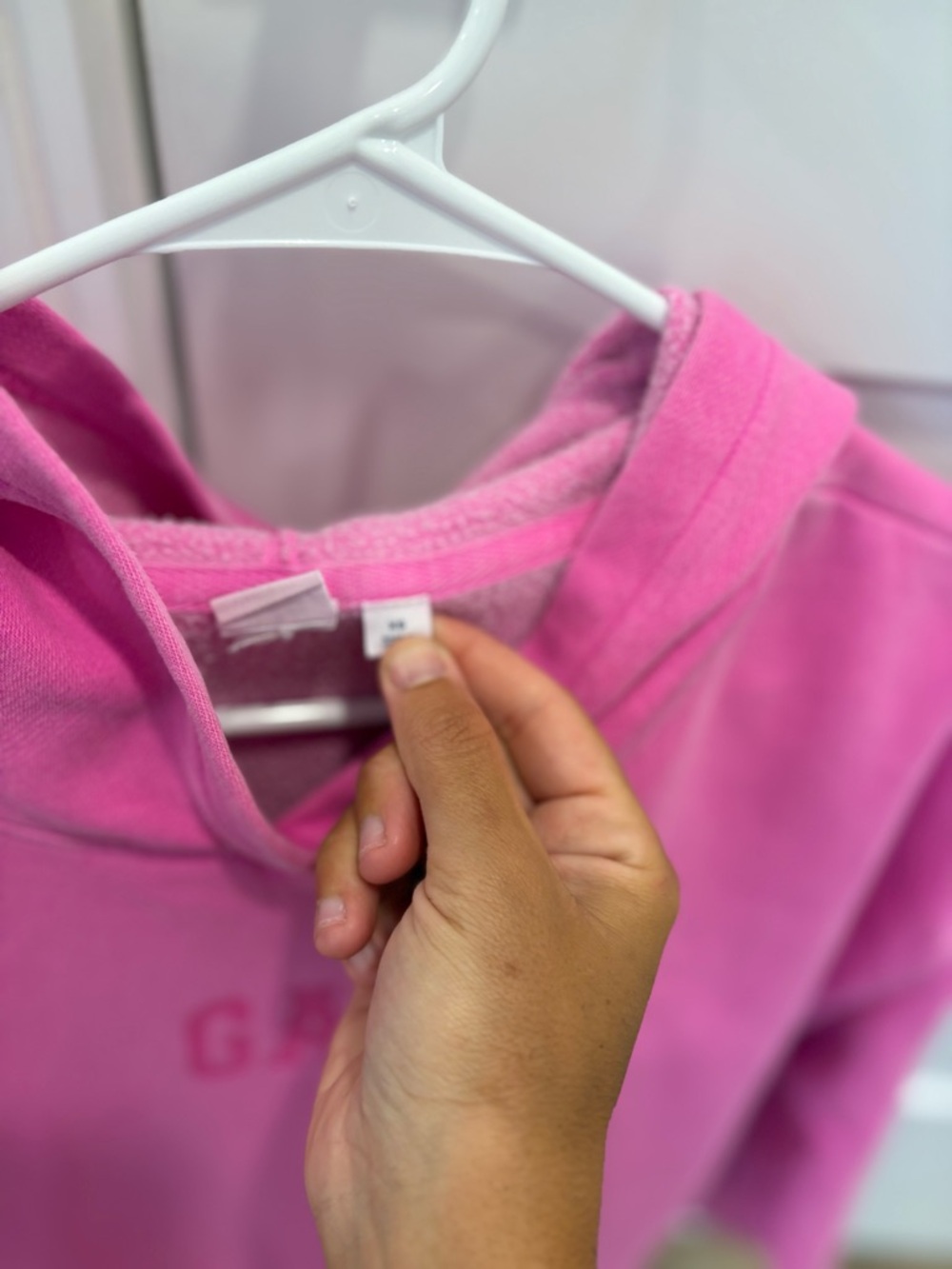 GAP Hot Pink Hooded Pullover Sweatshirt - Picture 3 of 6